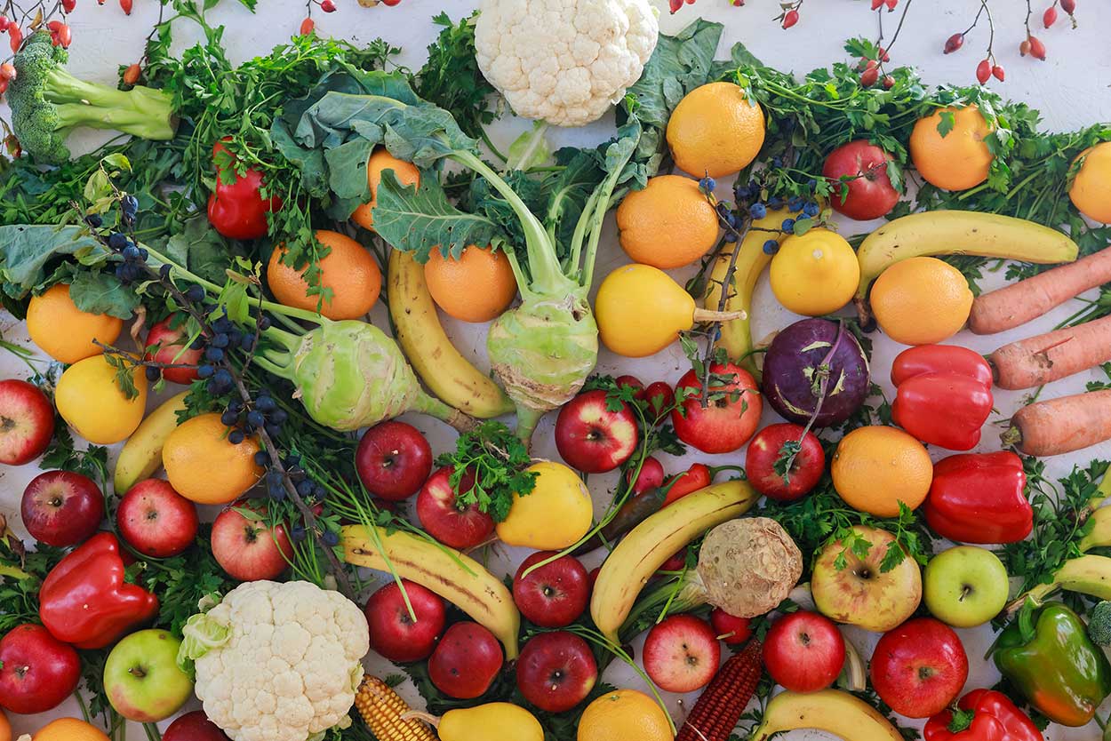 frutas y verduras con vitamina b12